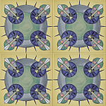 Плитка дизайнерская с узором Экипаж варинант исполнения - 2 | Loft Concept в Саратове