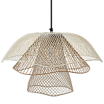 Подвесной светильник Beige Gold Mesh Lampshade Hanging Lamp варинант исполнения - 1 | Loft Concept в Саратове