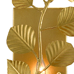 Бра золотого цвета с декором в виде ветки эвкалипта Eucalyptus Branches варинант исполнения - 1 | Loft Concept в Саратове