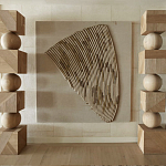 Декор настенный в Эко стиле рафия Malibu wall panel варинант исполнения - 2 | Loft Concept в Саратове