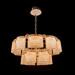 Люстра двухъярусная с текстурными овальными абажурами Splendor Palace Style варинант исполнения - 1 | Loft Concept в Саратове