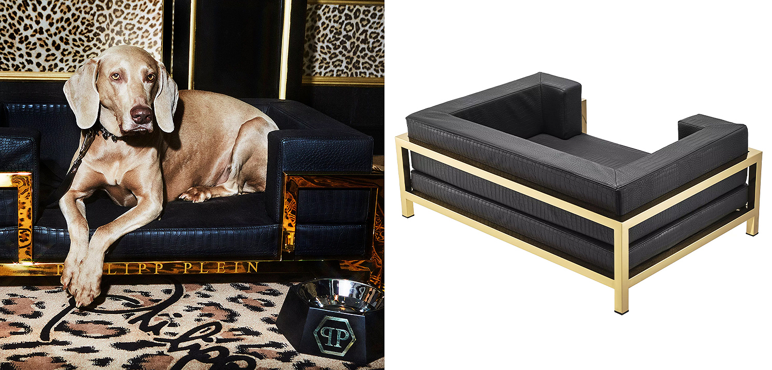 Лежанка для домашних животных Philipp Plein Dogbed High Conic Limited XL Gold Лежанка для домашних животных Philipp Plein Dogbed High Conic Limited XL Gold - Loft-Concept в Саратове