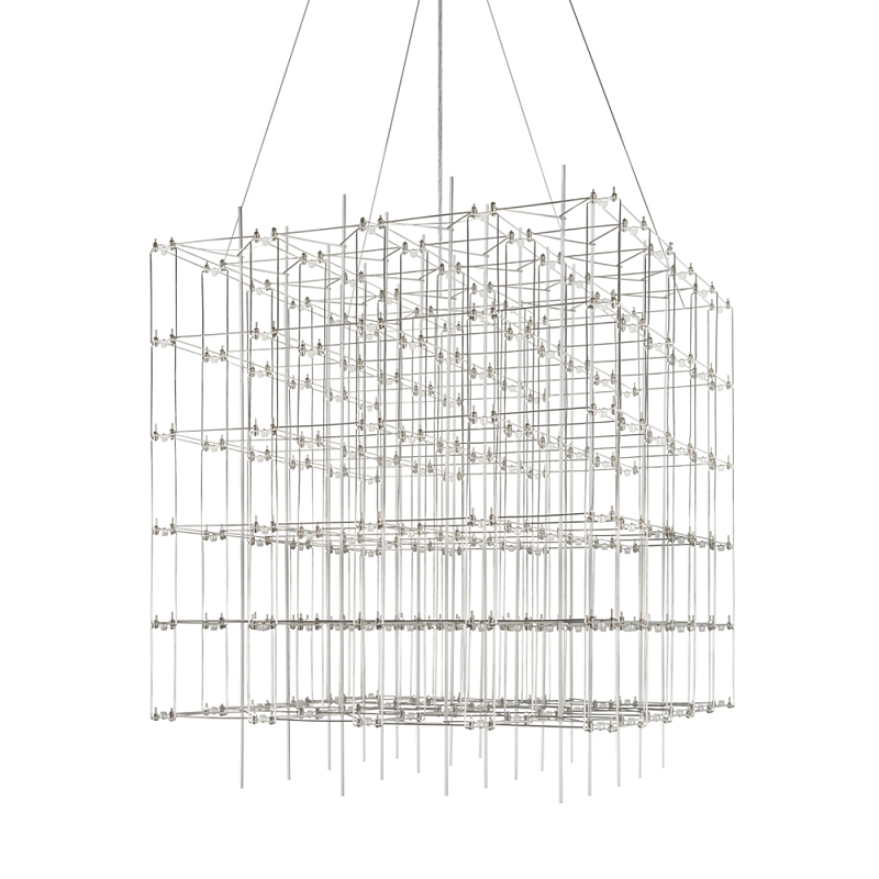 Подвесной светильник Fascinating Matrix Хром в Саратове | Loft Concept 