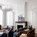 Подвесной светильник с белым фигурным абажуром и мягкими волнистыми краями Cloud Motion  варинант исполнения - 20 | Loft Concept в Саратове