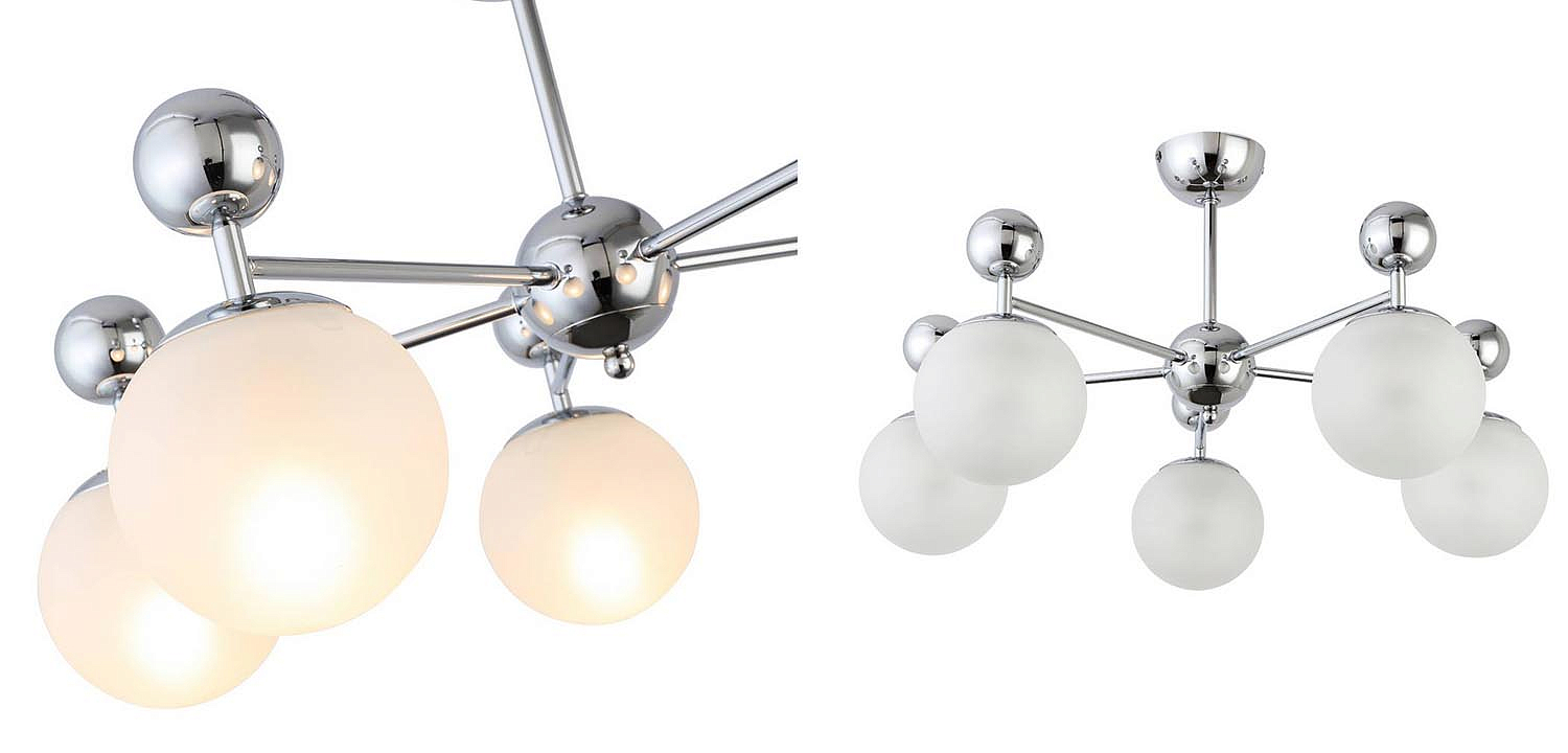 Потолочная люстра Demian Chrome Chandelier Потолочная люстра Demian Chrome Chandelier - Loft-Concept в Саратове