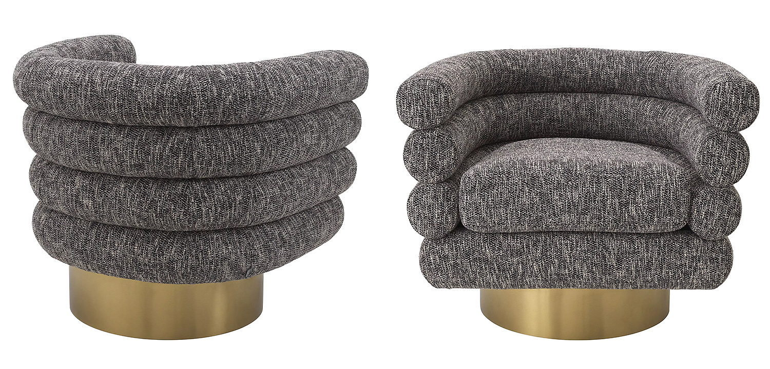Кресло Eichholtz Swivel Chair Maguire Cambon Black Кресло Eichholtz Swivel Chair Maguire Cambon Black - Loft-Concept в Саратове