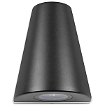 Уличный настенный светильник светодиодный конусообразной формы черного цвета из металла Urban Minimalist варинант исполнения - 4 | Loft Concept в Саратове