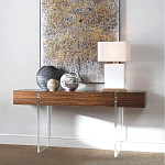 Консоль прямоугольная с выдвижным ящиком на прозрачных ножках Hitchcock варинант исполнения - 1 | Loft Concept в Саратове