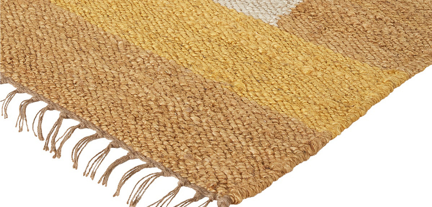 Ковер с бахромой Carpet Yellow 100% джут Ковер с бахромой Carpet Yellow 100% джут - Loft-Concept в Саратове