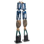 Комплект из 2-х деревянных статуэток Asmat Tall Statuettes Blue Green варинант исполнения - 2 | Loft Concept в Саратове
