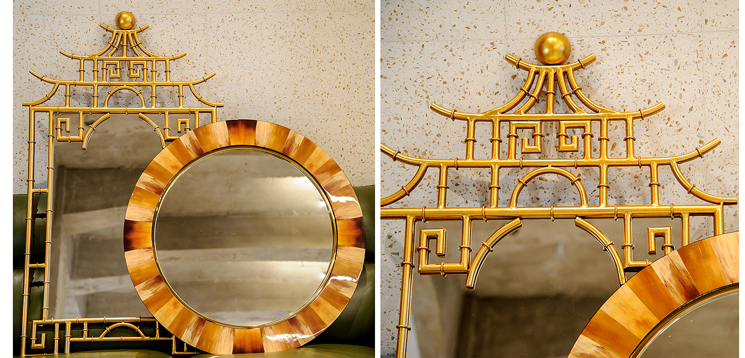 Зеркало Pagoda Mirror Gold 128 Зеркало Pagoda Mirror Gold 128 - Loft-Concept в Саратове