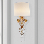 Бра с цветочным основанием и тканевым абажуром Tugella Flower Lamp варинант исполнения - 2 | Loft Concept в Саратове