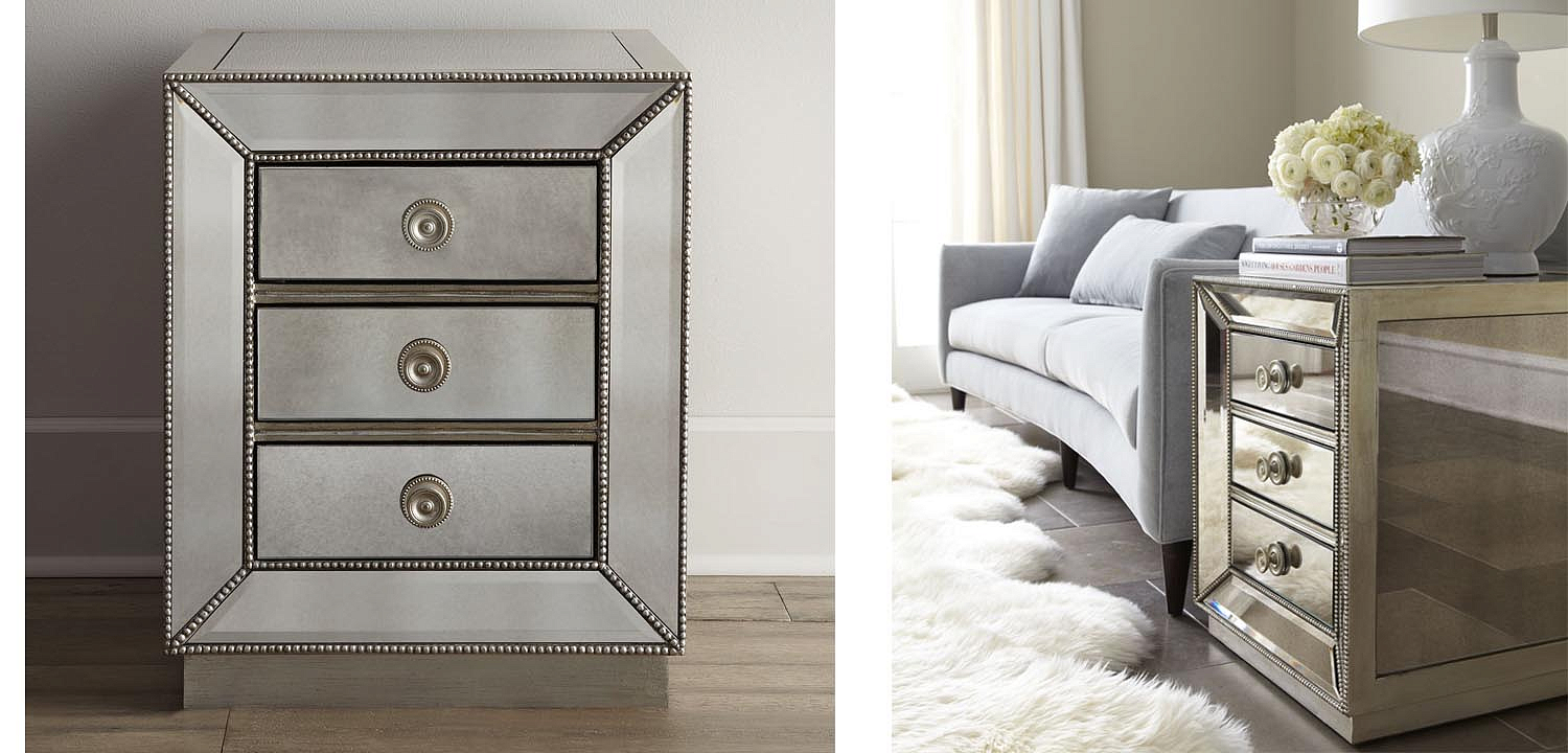 Тумба Blasco Mirrored Nightstand Тумба Blasco Mirrored Nightstand - Loft-Concept в Саратове