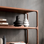 Стеллаж в гостиную для книг Moon Walnut Furniture варинант исполнения - 6 | Loft Concept в Саратове