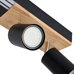 Потолочный светильник черный GAVIN WOOD варинант исполнения - 2 | Loft Concept в Саратове