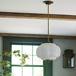 Подвесной светильник с абажуром из молочного стекла Vintage Charm варинант исполнения - 3 | Loft Concept в Саратове