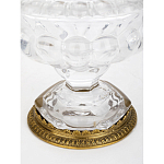 Чаша из прозрачного стекла на ножке с бронзовой ручкой в виде ветки Eden Garden варинант исполнения - 4 | Loft Concept в Саратове