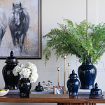 Ваза с крышкой однотонная Высота 31 см Chinoiserie Ceramics варинант исполнения - 3 | Loft Concept в Саратове