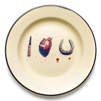 Тарелка Seletti I love u Тарелка Seletti I love u