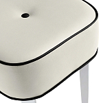 Квадратный мягкий пуф на белых ножках Winton Pouf Square варинант исполнения - 22 | Loft Concept в Саратове