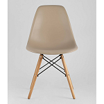Пластиковый стул на ножках из массива бука Eames Beige варинант исполнения - 4 | Loft Concept в Саратове
