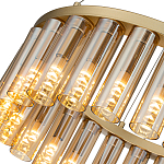 Люстра со стеклянными цилиндрическими плафонами Luminous Cylinders Amber Round варинант исполнения - 5 | Loft Concept в Саратове