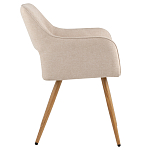 Стул в рогожке бежевого цвета NEASAN STOOL варинант исполнения - 5 | Loft Concept в Саратове