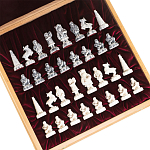 Шахматы Северные народы в ларце из натурального бука Decorative Thematic Chess варинант исполнения - 6 | Loft Concept в Саратове