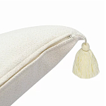 Подушка с цветочным принтом и кисточками Blooming Elegance Harper варинант исполнения - 3 | Loft Concept в Саратове