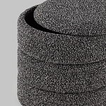 Пуф Three Gray в ткани букле серого цвета варинант исполнения - 5 | Loft Concept в Саратове