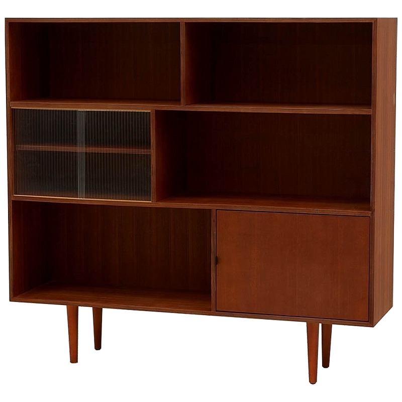 Стеллаж Retro Brown Rack Коричневый Стеллаж Retro Brown Rack Коричневый в Саратове | Loft Concept