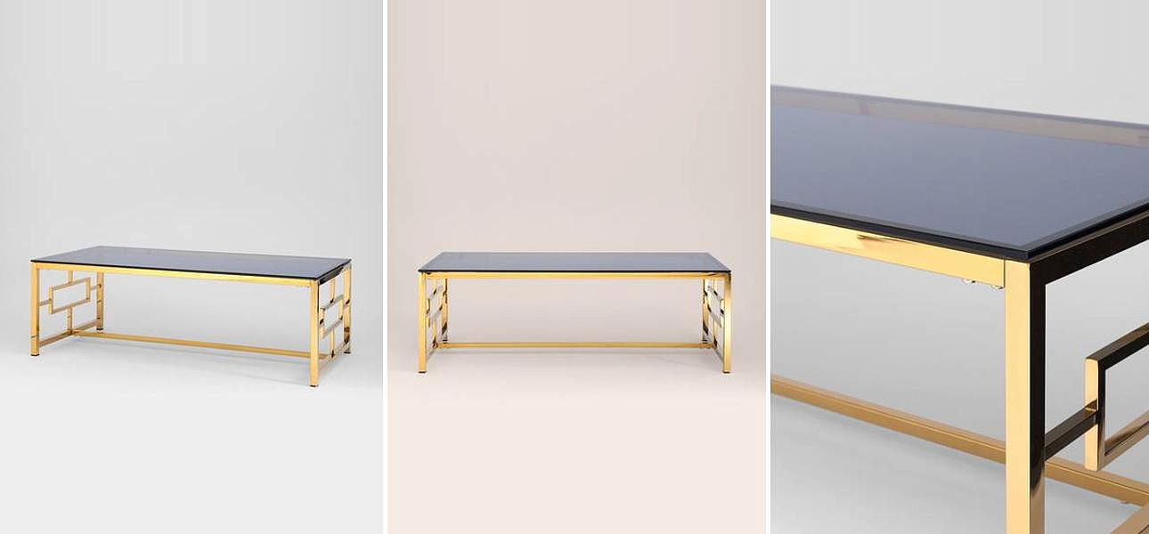 Столик кофейный Milan Tables Gold Столик кофейный Milan Tables Gold - Loft-Concept в Саратове