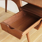 Письменный стол прямоугольный с 2-мя ящиками и полкой Idenontal варинант исполнения - 3 | Loft Concept в Саратове