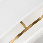 Потолочный светильник с двухслойным белым текстильным абажуром Hinkley варинант исполнения - 5 | Loft Concept в Саратове