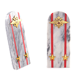 Сувенир Погон МВД из натурального камня мрамор Souvenir Epaulets варинант исполнения - 6 | Loft Concept в Саратове