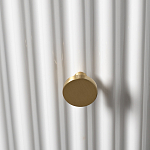 Тумбочка белая круглая с мраморной столешницей Thoroughbass варинант исполнения - 2 | Loft Concept в Саратове