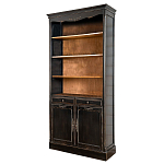 Стеллаж книжный с 4-мя полками и 2-мя ящиками с состаренным эффектом Vintage варинант исполнения - 1 | Loft Concept в Саратове