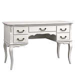 Стол рабочий белый из массива бука с 5-ю ящиками White Provence варинант исполнения - 1 | Loft Concept в Саратове