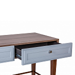 Стол письменный из массива бука с 2-мя ящиками серый Wenge Light варинант исполнения - 4 | Loft Concept в Саратове