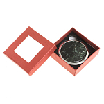 Зеркало карманное двухстороннее круглое из натурального камня Серафинит в подарочной упаковке Silver Stone Mirrors варинант исполнения - 3 | Loft Concept в Саратове