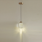 Подвесной светильник с плафоном в форме капли Crystal Transparent Drop варинант исполнения - 4 | Loft Concept в Саратове