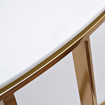 Консоль приставная полукруглая на основании золотого цвета Interior Accent варинант исполнения - 2 | Loft Concept в Саратове