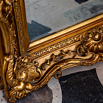 Зеркало настенное золотое с резным орнаментом Classic Ornament Mirror варинант исполнения - 3 | Loft Concept в Саратове