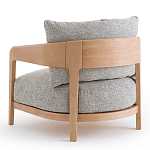 Кресло с каркасом из массива ясеня Deniaud Ash Grey Armchair варинант исполнения - 3 | Loft Concept в Саратове