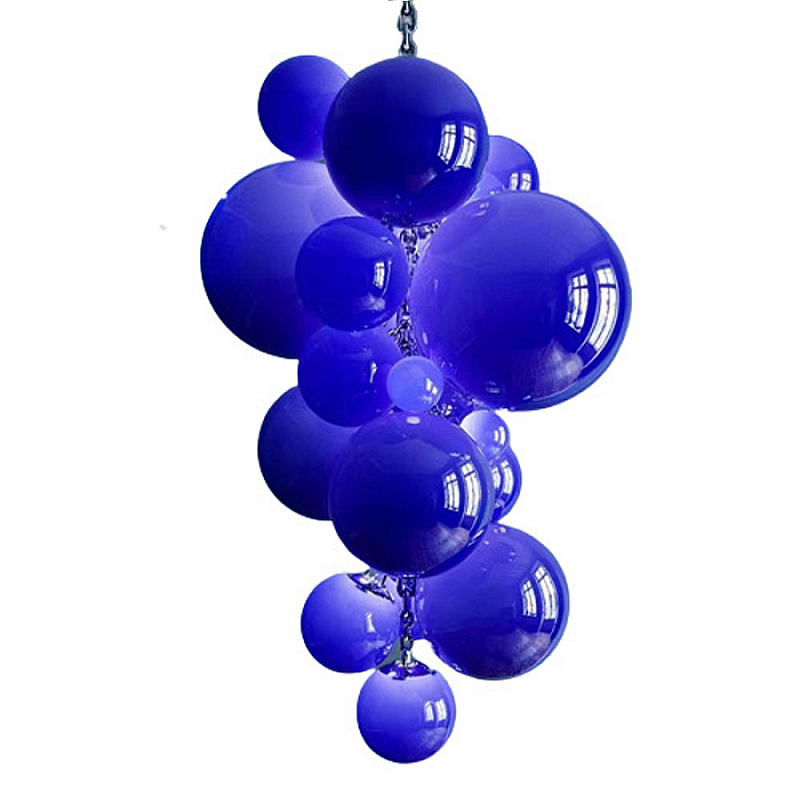 Люстра Grape Balls Синее стекло Сапфирово-синий Люстра Grape Balls Синее стекло Сапфирово-синий в Саратове | Loft Concept