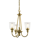 Люстра с прозрачными плафонами из пузырчатого стекла Kichler варинант исполнения - 1 | Loft Concept в Саратове