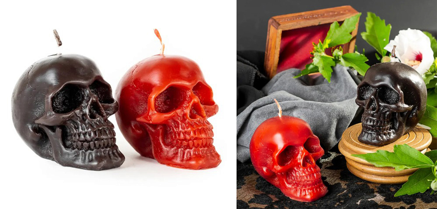 Набор свечей Black Red Skulls Набор свечей Black Red Skulls - Loft-Concept в Саратове