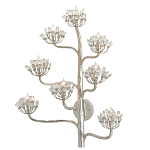 Бра серебряное в виде растения Silver Flower Glade варинант исполнения - 2 | Loft Concept в Саратове