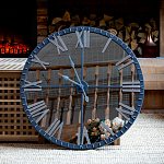 Часы настенные зеркальные с серебряным металлическим циферблатом Mirror Tower Clock варинант исполнения - 5 | Loft Concept в Саратове