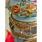 Ваза с птичкой из фарфора с бронзовыми элементами Garden of Eden варинант исполнения - 10 | Loft Concept в Саратове